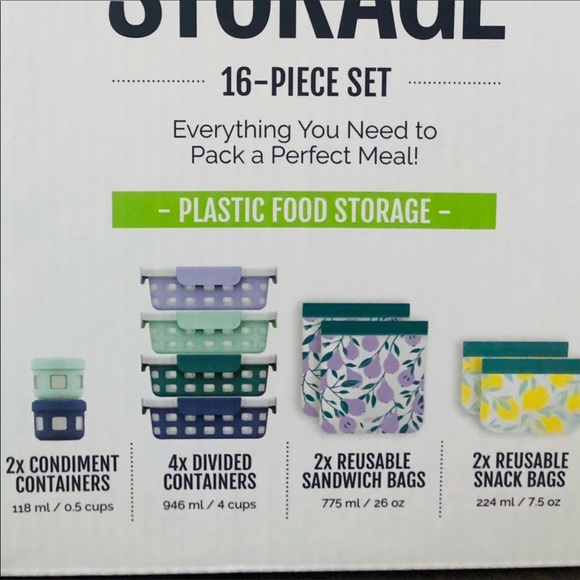 12 pieces ECO-FRIENDLY ELLO FOOD PLASTIC STORAGE - Picture 5 of 6